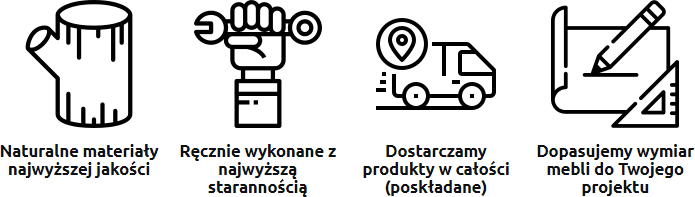Przykładowe wyróżniki w formie starannie wykonanych ikon graficznych.