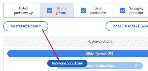Wstaw moduł kategorii obrazkowych w wybranym miejscu sklepu Shoper (np. strona główna) Wstaw moduł kategorii obrazkowych w wybranym miejscu sklepu Shoper (np. strona główna)