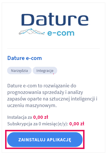 Integracja Dature e-com