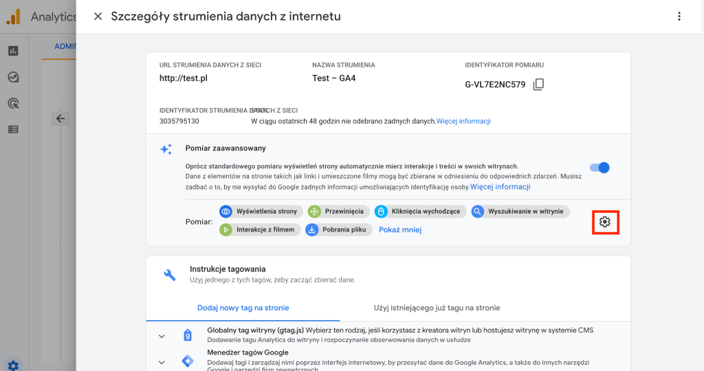 Jak wyłączyć zbieranie poszczególnych zdarzeń w GA4 - Pomiar zaawansowany