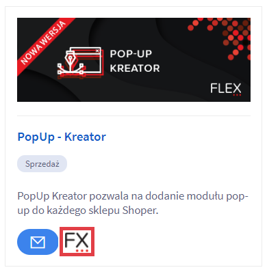 Po zakończeniu instalacji przejdź w konfigurację aplikacji PopUp - Kreator Panel administracyjny sklepu > Dodatki i integracje > Moje aplikacje > PopUp - Kreator
