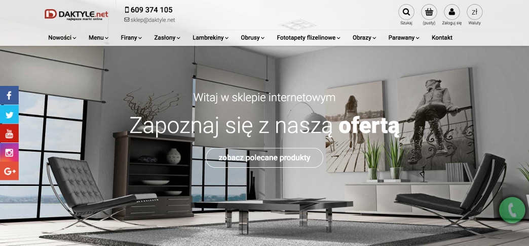 Sklep Daktyle oferuje szeroki wachlarz produktów do wyposażenia i dekoracji wnętrz Właściciele sklepu Daktyle dbają o każdy detal swojego biznesu