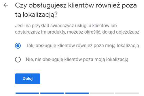 Ustawienia obsługi klientów firmy poza jej lokalizacją Ustawienia obsługi klientów firmy poza jej lokalizacją