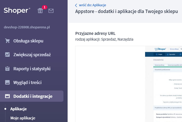 Jak skonfigurować przyjazne linki w sklepie internetowym Shoper przy użyciu aplikacji? Aplikacja do sklepu internetowego Shoper do konfiguracji przyjaznych linków
