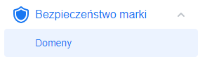 W Menadżerze firmy Facebook, przejdź do ustawień i następnie wybierz: Bezpieczeństwo marki > Domeny. Przejdź do ustawień i następnie wybierz opcję: Bezpieczeństwo marki > Domeny