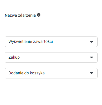 Instruktaż zmiany priorytetu zdarzenia Facebook > Menedżer zdarzeń > Pomiar zagregowanych zdarzeń > Konfiguracja zdarzenia internetowego > Zarządzanie zdarzeniami > Dodaj zdarzenie > Priorytet