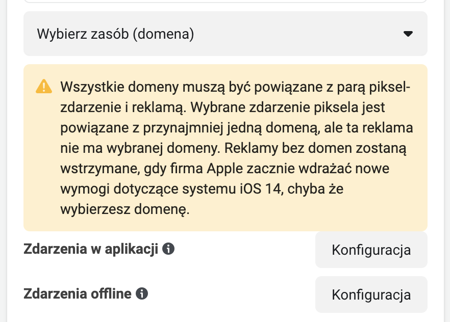 Zapoznaj się z komunikatem wyświetlanym na poziomie kreacji reklamy na FB Facebook > Kreacja reklamy > Komunikat
