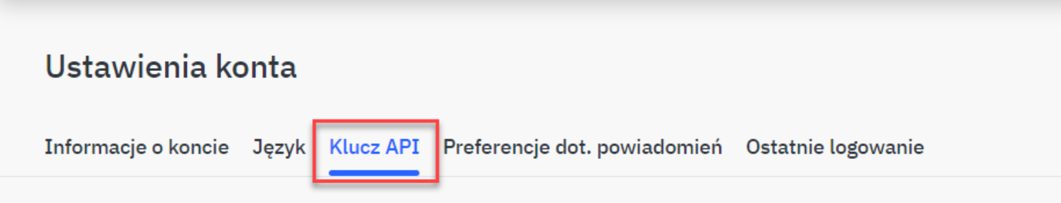 Ustaw klucz API Panel administracyjny > Dodatki i integracje > Moje Aplikacje > Empikplace