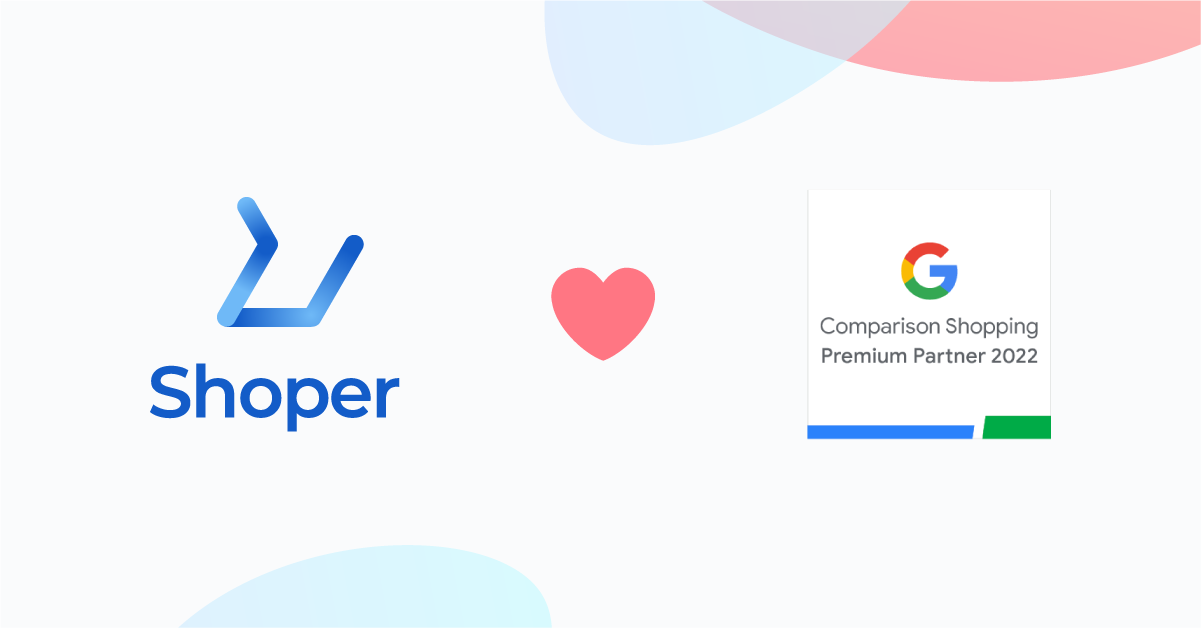 Odznaka partnerska Google Comparison Shopping Services Shoper zyskał status Partnera Premium w 2022 roku