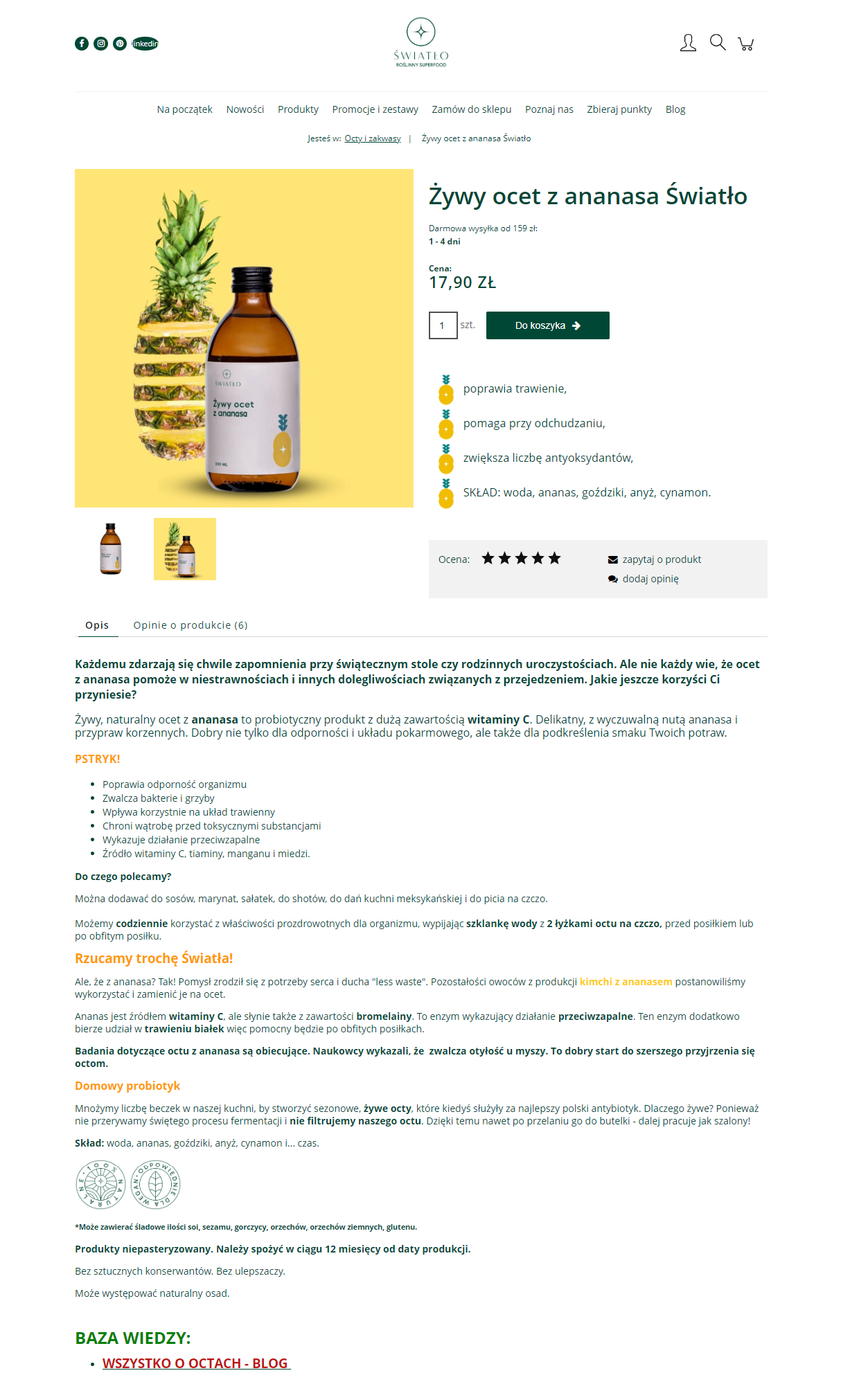 Jak swiatlo-sklep.pl dba o opisy produktów? Wzbogać opis produktu o przydatne informacje