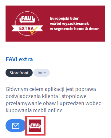 Skonfiguruj aplikację FAVI extra Konfiguracja aplikacji FAVI extra w sklepie Shoper