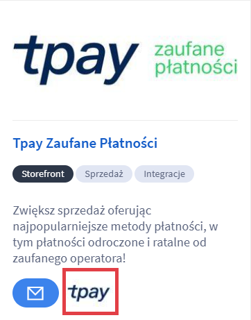 Przejdź do konfiguracji aplikacji Tpay Zaufane Płatności Konfiguracja aplikacji Tpay Zaufane Płatności w sklepie Shoper