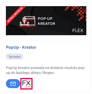 Flex Popup Kreator - Shoper App Store 