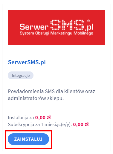 serwer-SMS - integracja