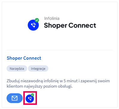 Shoper Connect infolinia dla sklepu internetowego