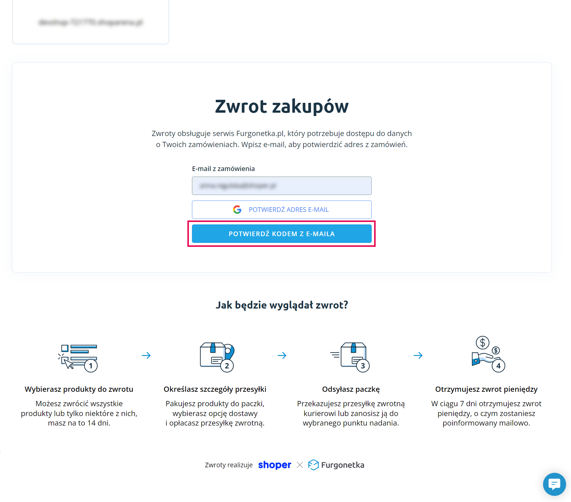 Bezpłatne Shoper Zwroty