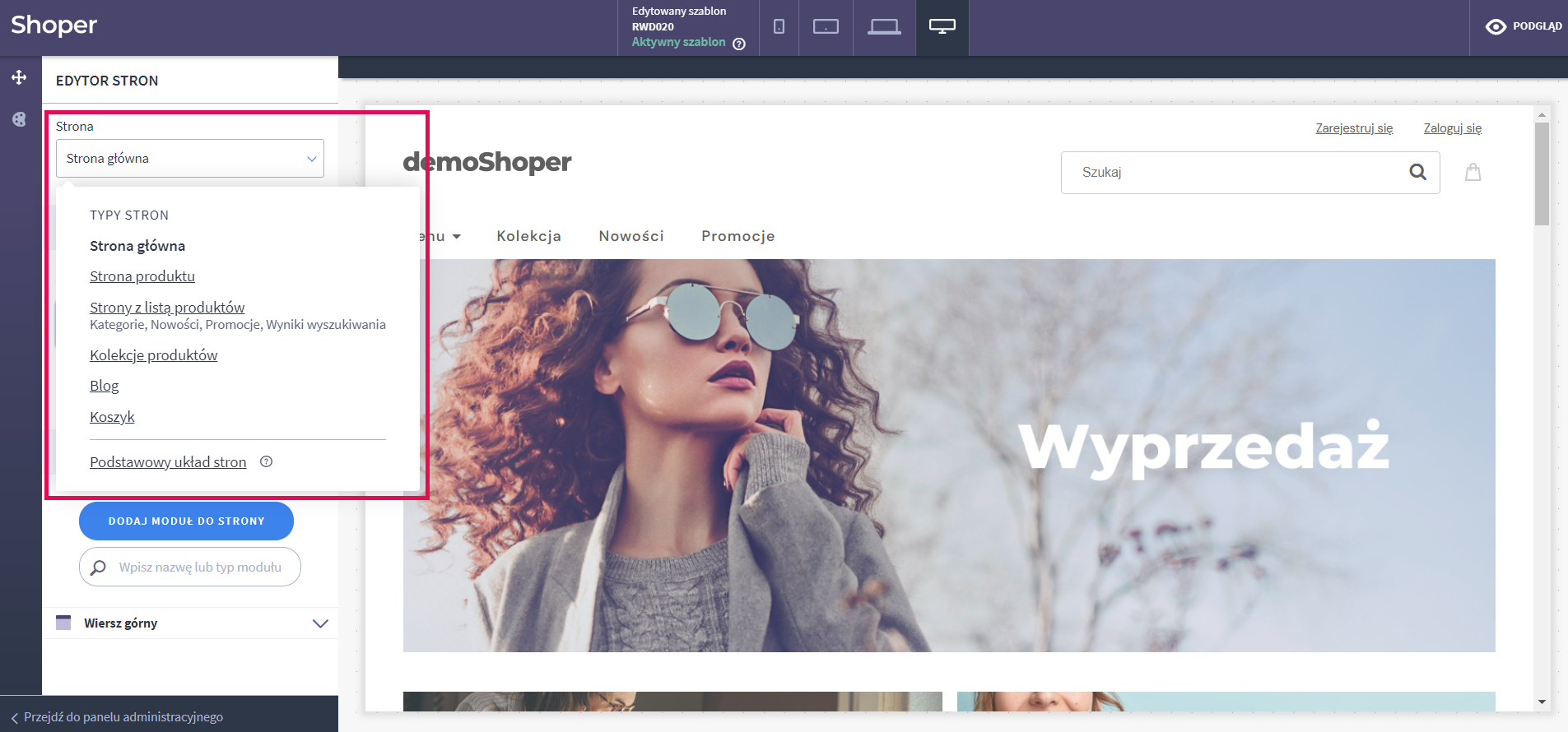 Shoper Visual Editor - edytor wyglądu sklepu