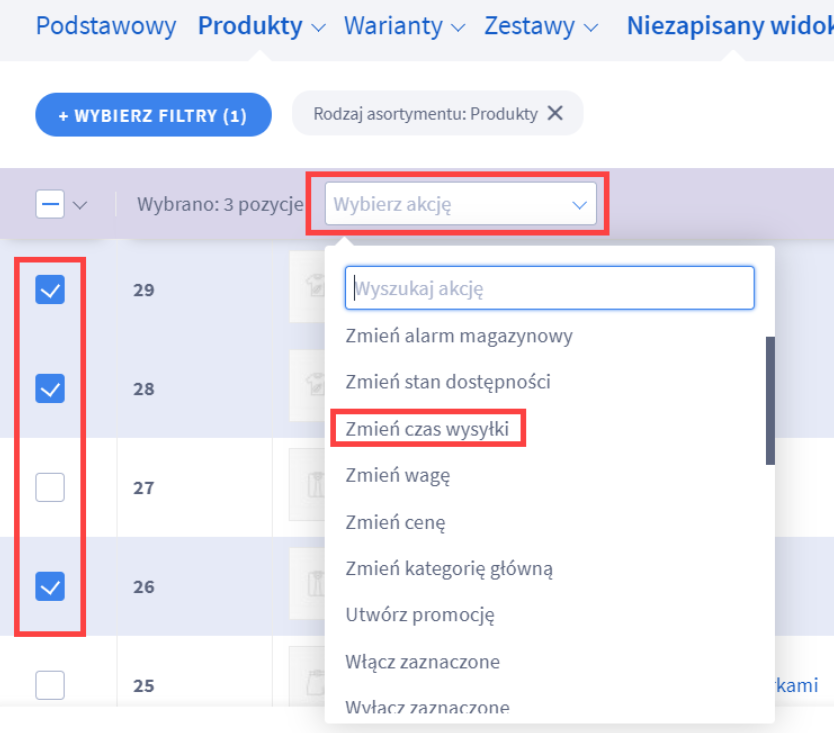 Termin wysyłki dla produktu Termin wysyłki dla produktu