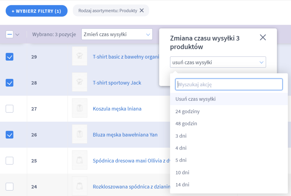 Termin wysyłki dla produktu Termin wysyłki dla produktu