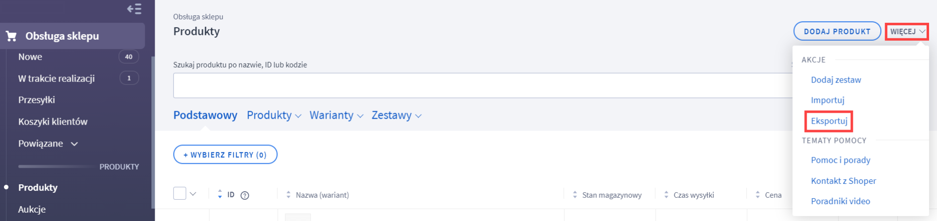 Termin wysyłki dla produktu Termin wysyłki dla produktu