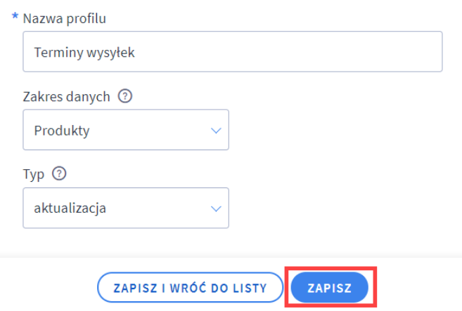 Termin wysyłki dla produktu Termin wysyłki dla produktu