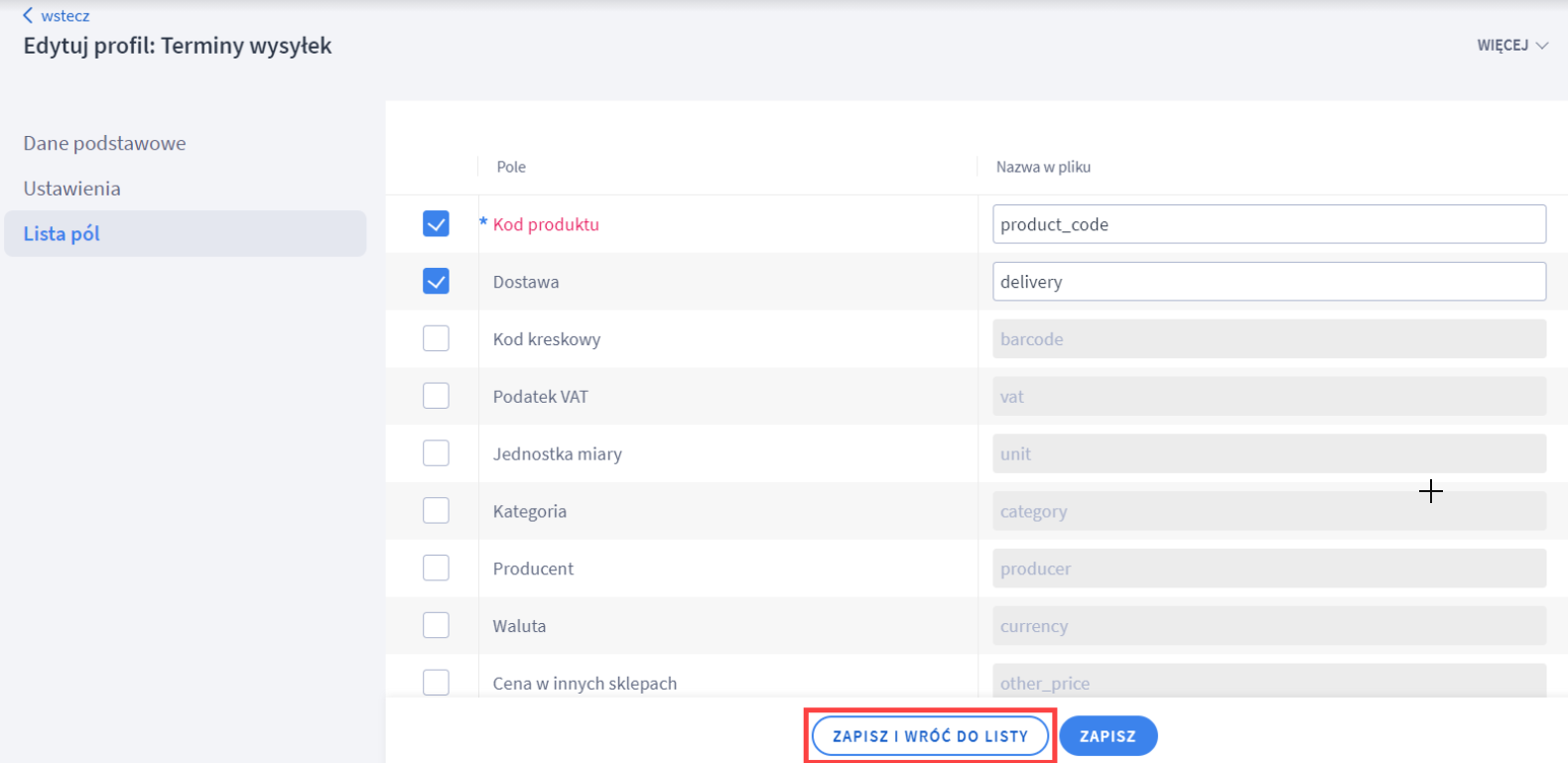 Termin wysyłki dla produktu Termin wysyłki dla produktu