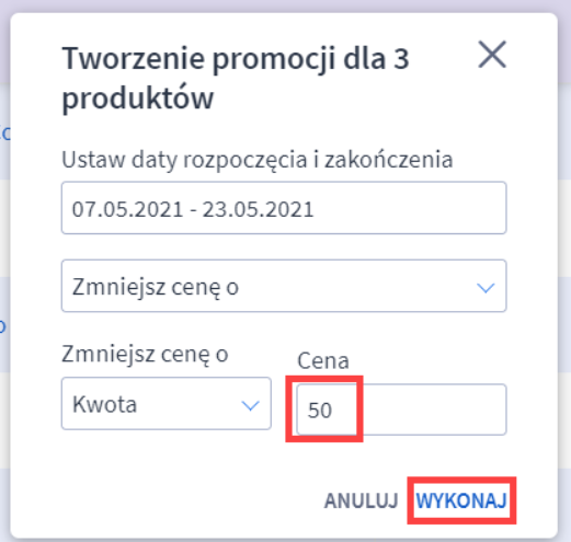 Tworzenie promocji