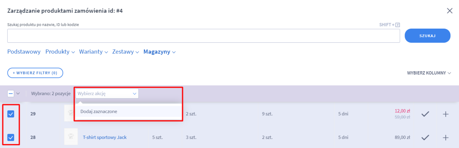 Wielomagazynowość - tworzenie zamówienia przez sprzedawcę a zachowanie magazynów Wielomagazynowość - tworzenie zamówienia przez sprzedawcę a zachowanie magazynów