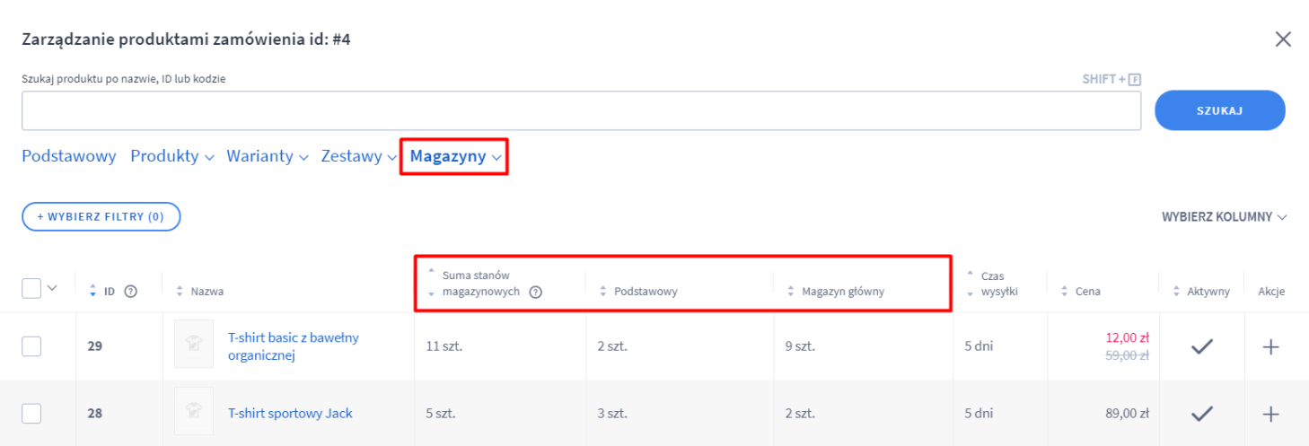 Wielomagazynowość - tworzenie zamówienia przez sprzedawcę a zachowanie magazynów Wielomagazynowość - tworzenie zamówienia przez sprzedawcę a zachowanie magazynów
