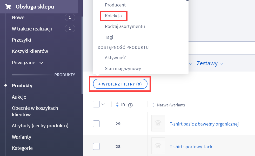 Jak utworzyć kolekcje produktów Jak utworzyć kolekcje produktów