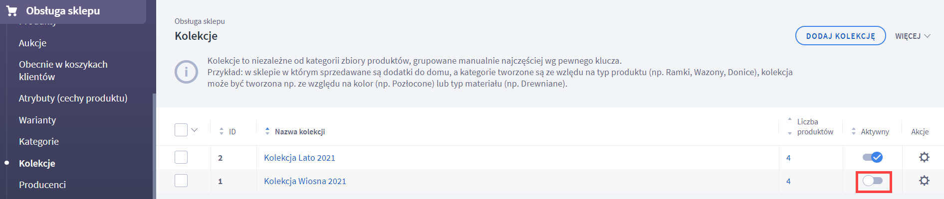 Jak utworzyć kolekcje produktów Jak utworzyć kolekcje produktów