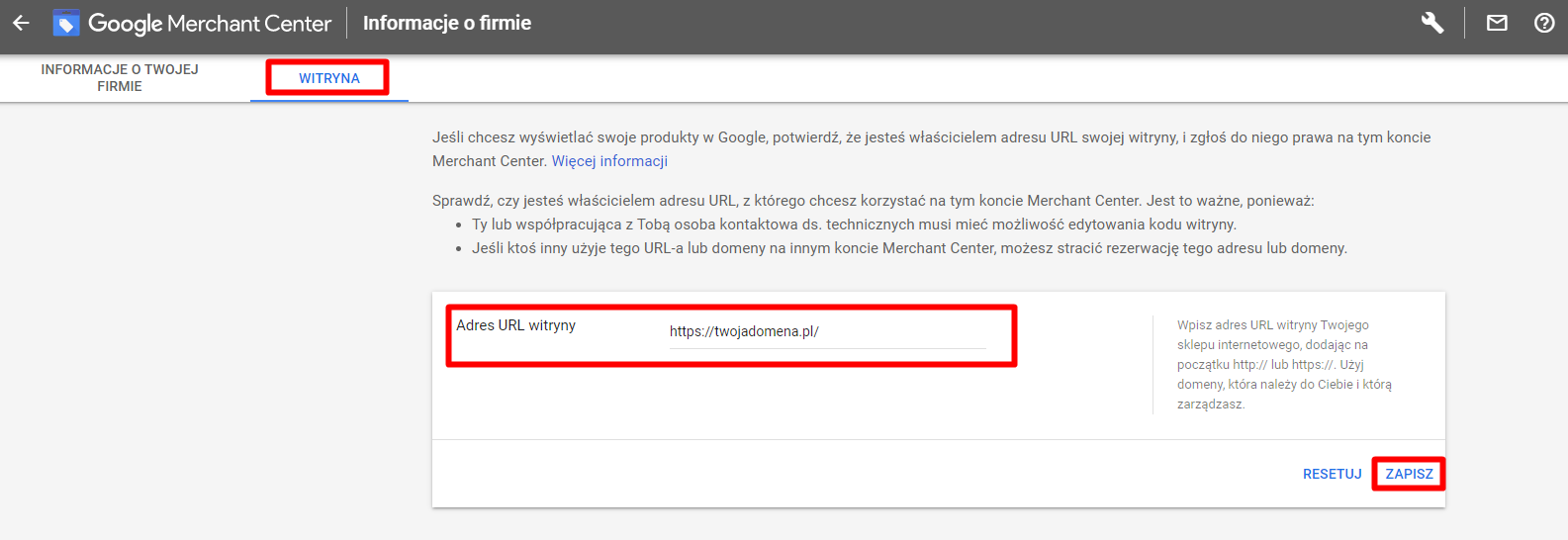 Google Merchant Center - instrukcja konfiguracji Google Merchant Center