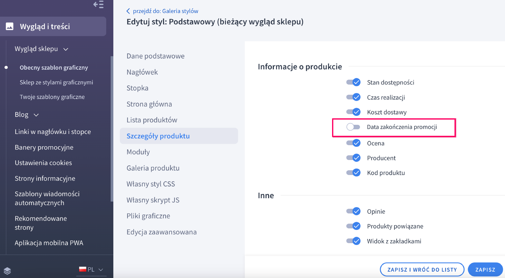 Najniższa cena produktu dyrektywa Omnibus