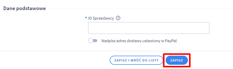 Konfiguracja Shoper PayPal