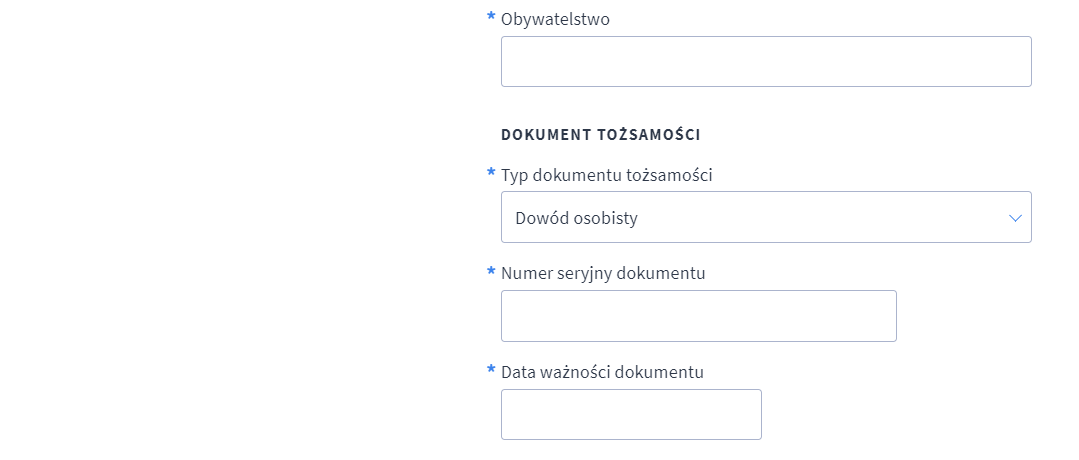 Formularz rejestracji usługi - Shoper Płatności