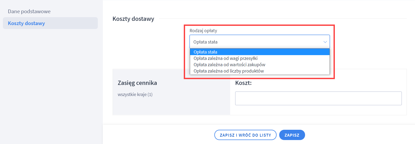 Jak dodać dostawę