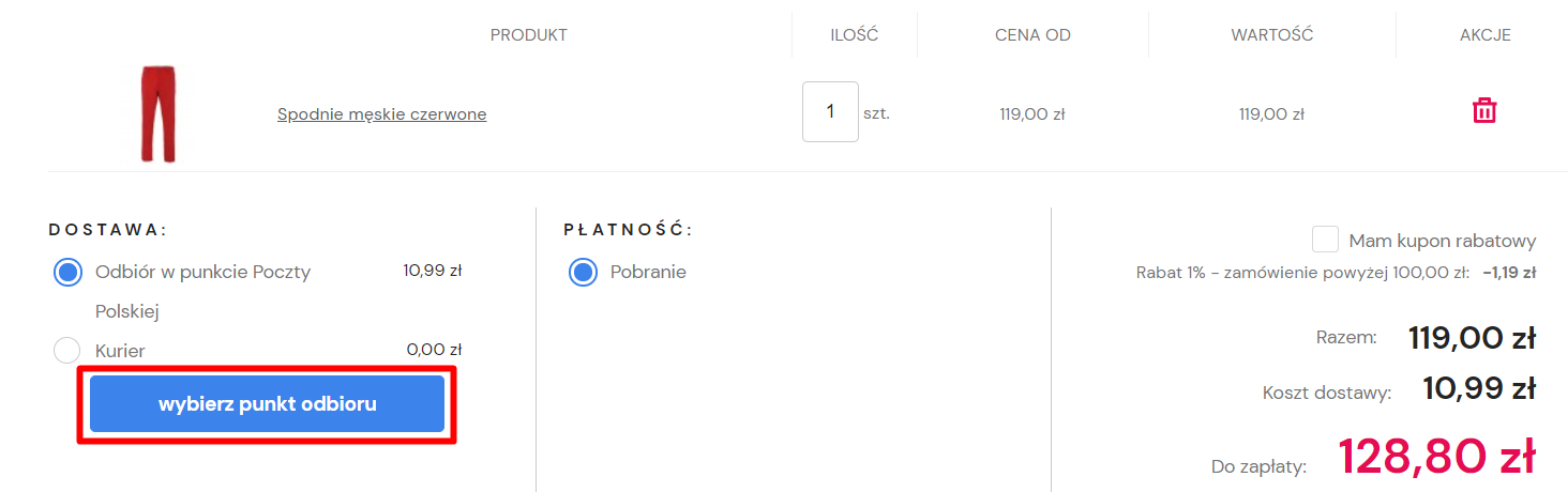 Poczta Polska odbiór w punkcie