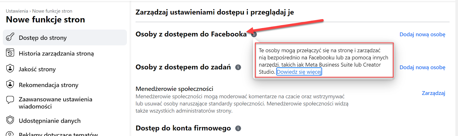 Jak przyznac dostep do reklam Facebook Ads Shoper Kampanie