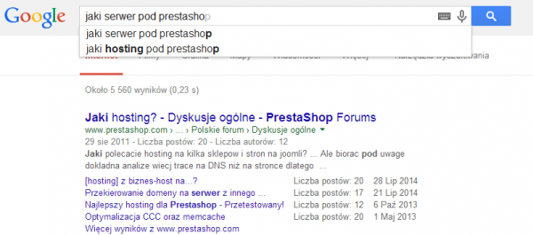 hosting_presta_google