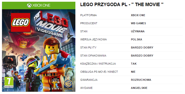 opis produktu allegro