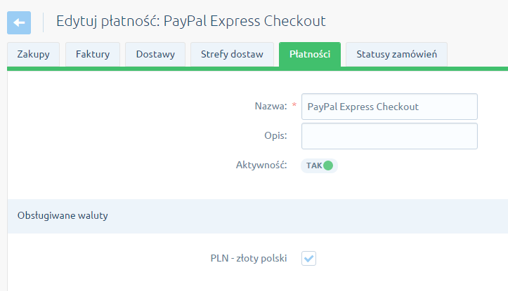 paypal express checkout