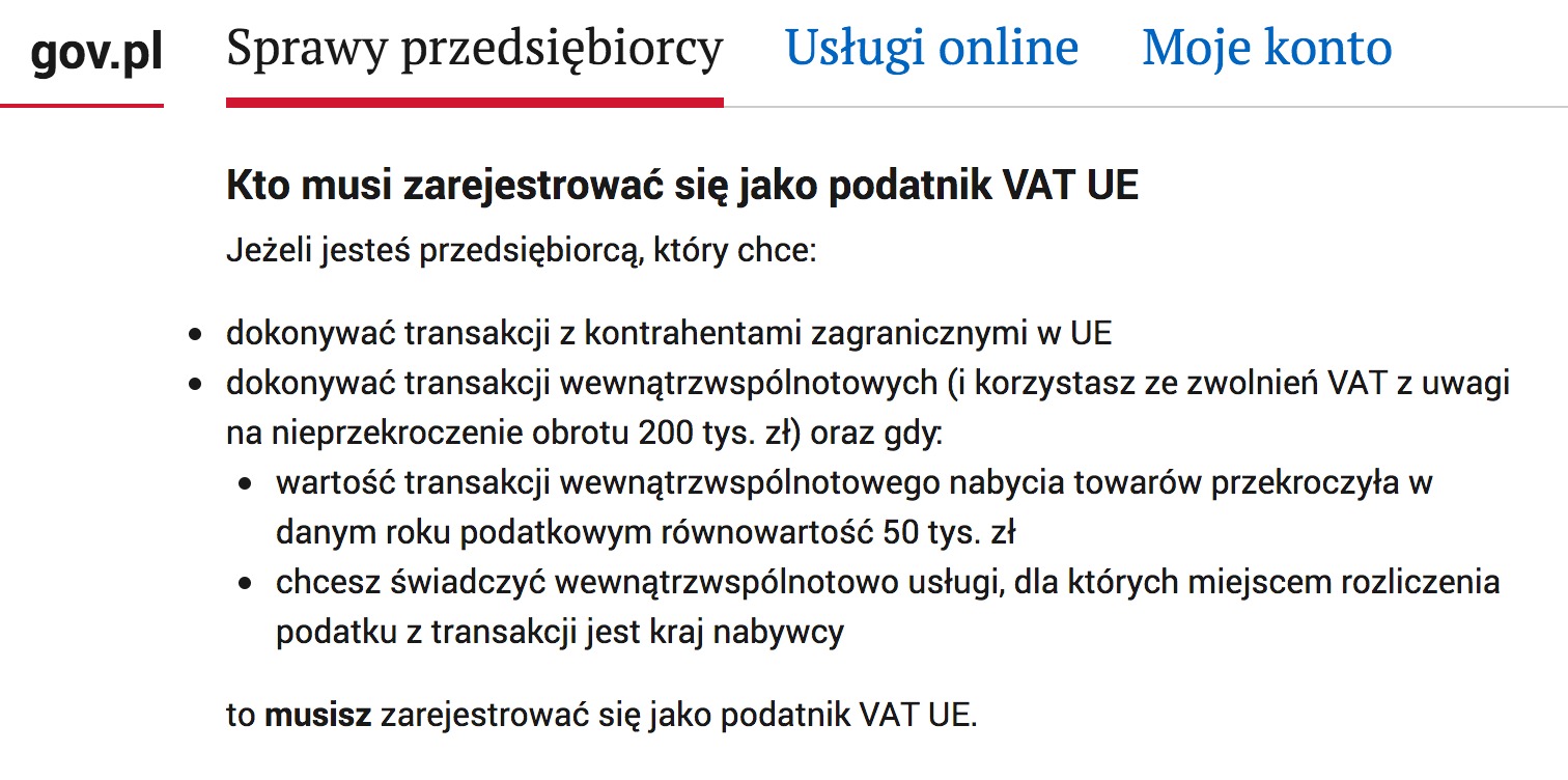 Rejestracja VATUE jak i gdzie to dobrze zrobić? Shoper