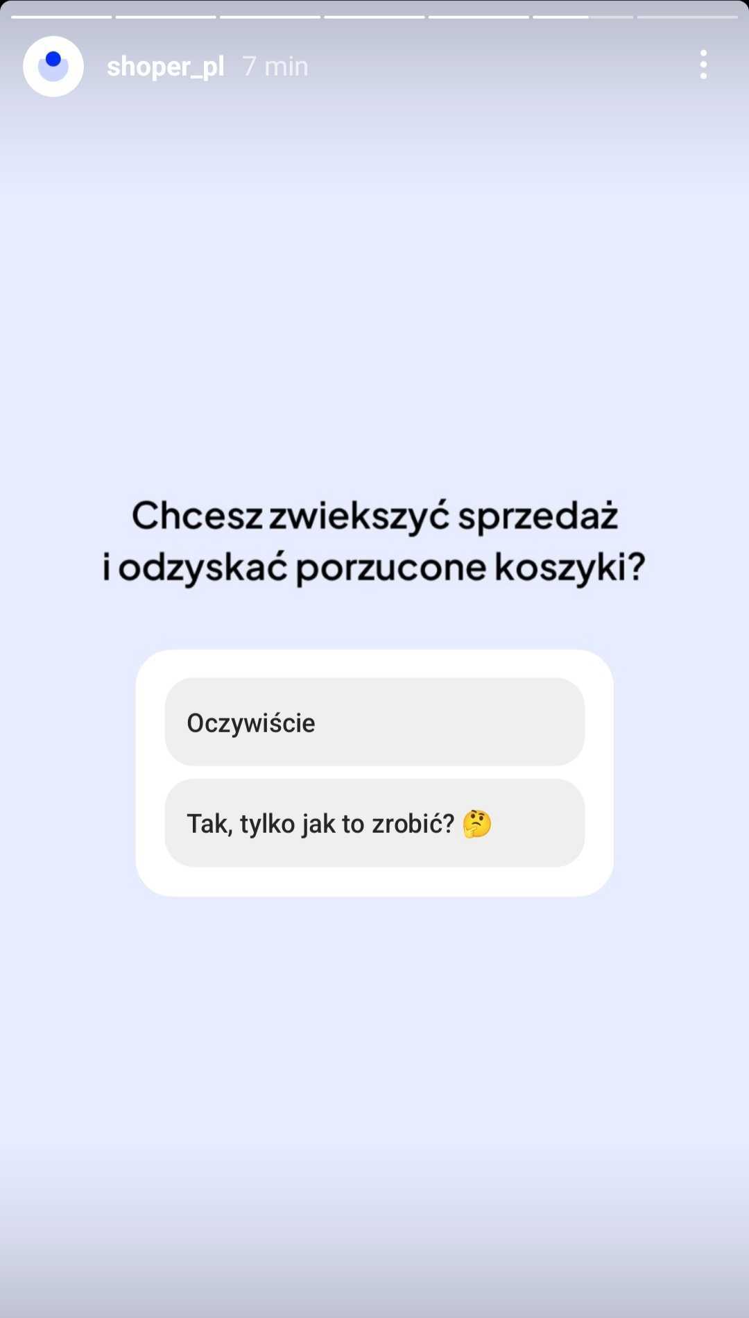 Wykorzystaj ankiety w Instastories