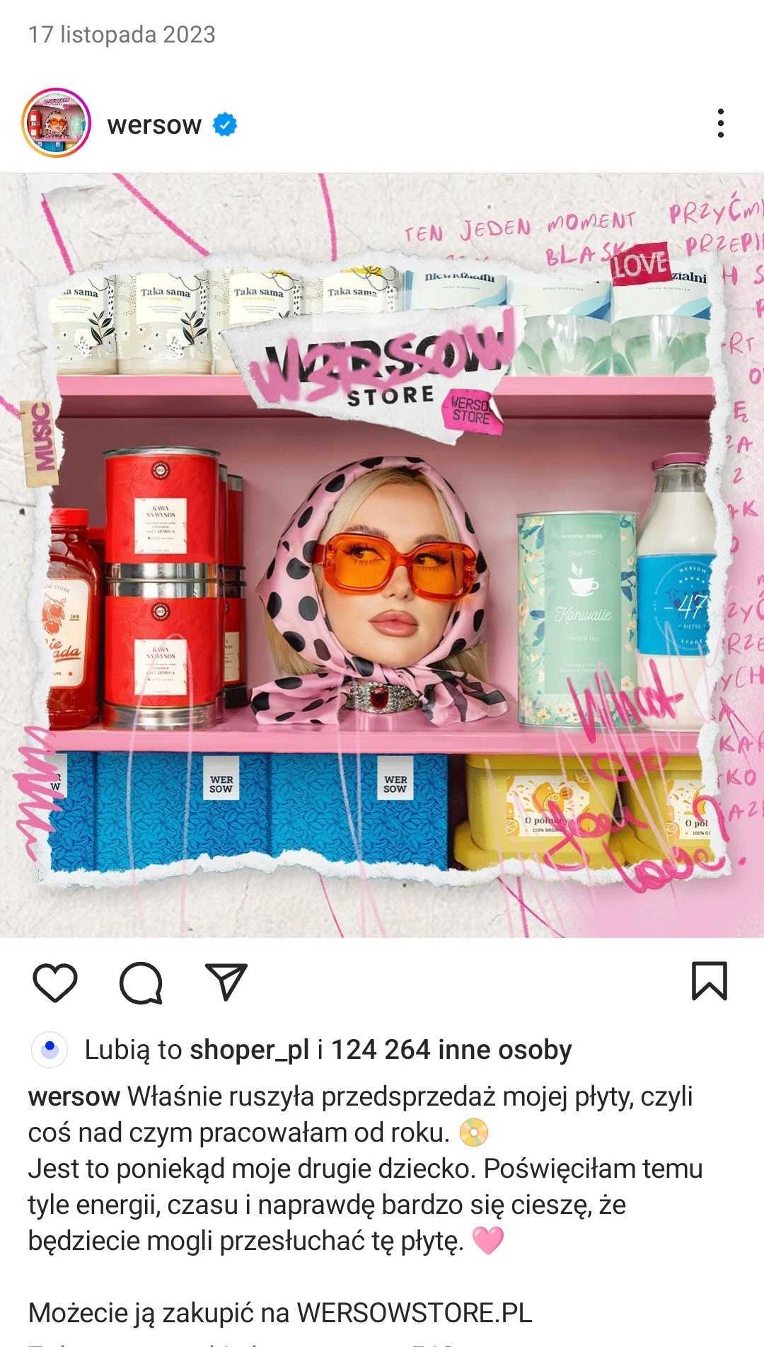 Wersow ogłasza na Instagramie przedsprzedaż płyty