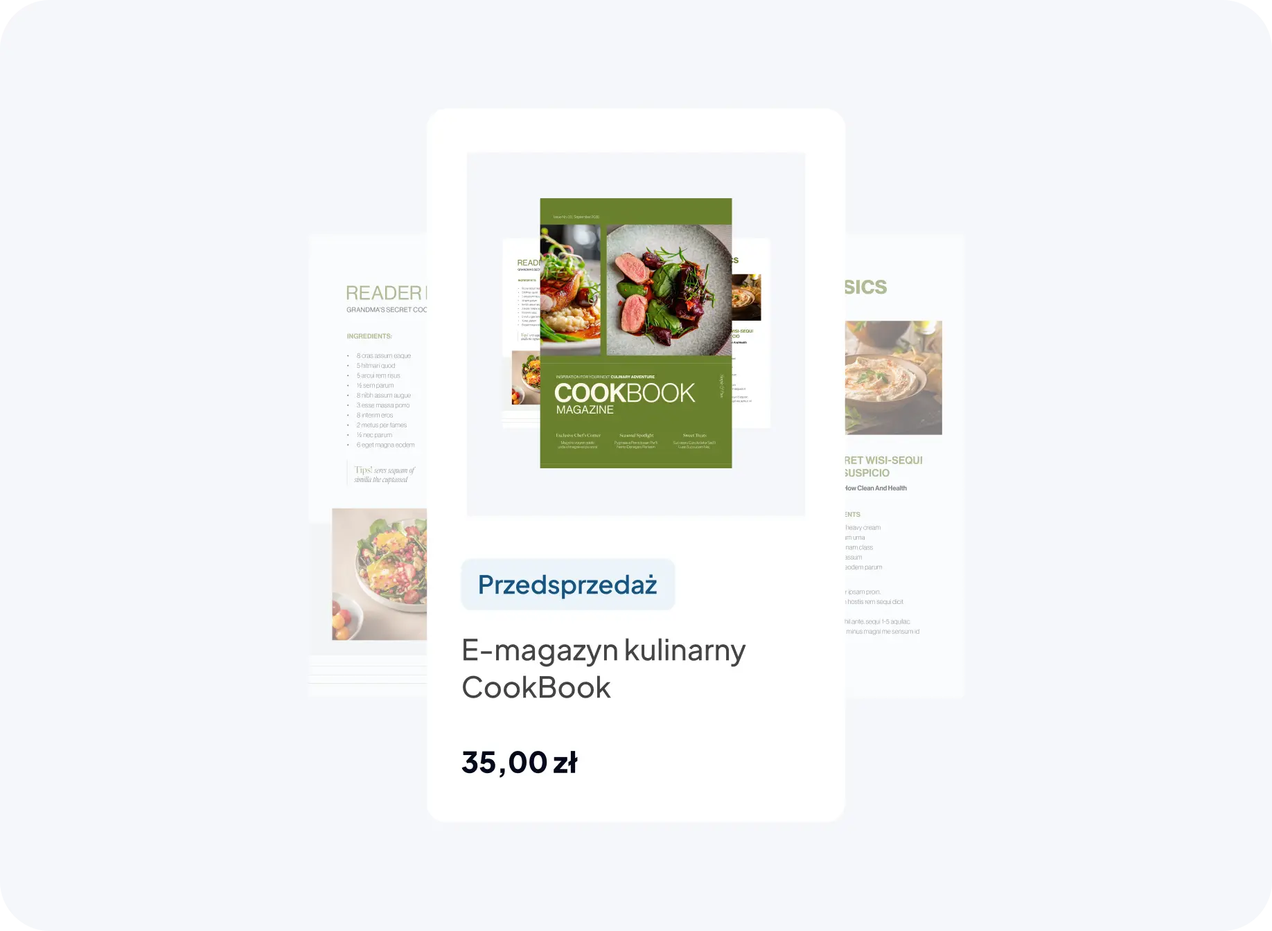 E-book kulinarny w przedsprzedaży