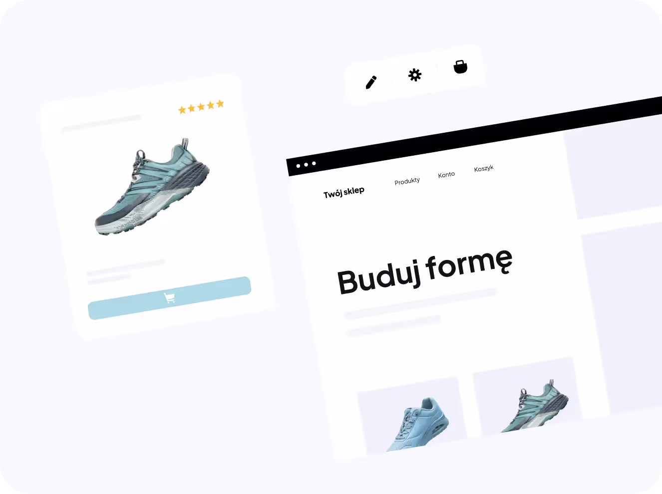 Wizualizacja przykładowego sklepu internetowego