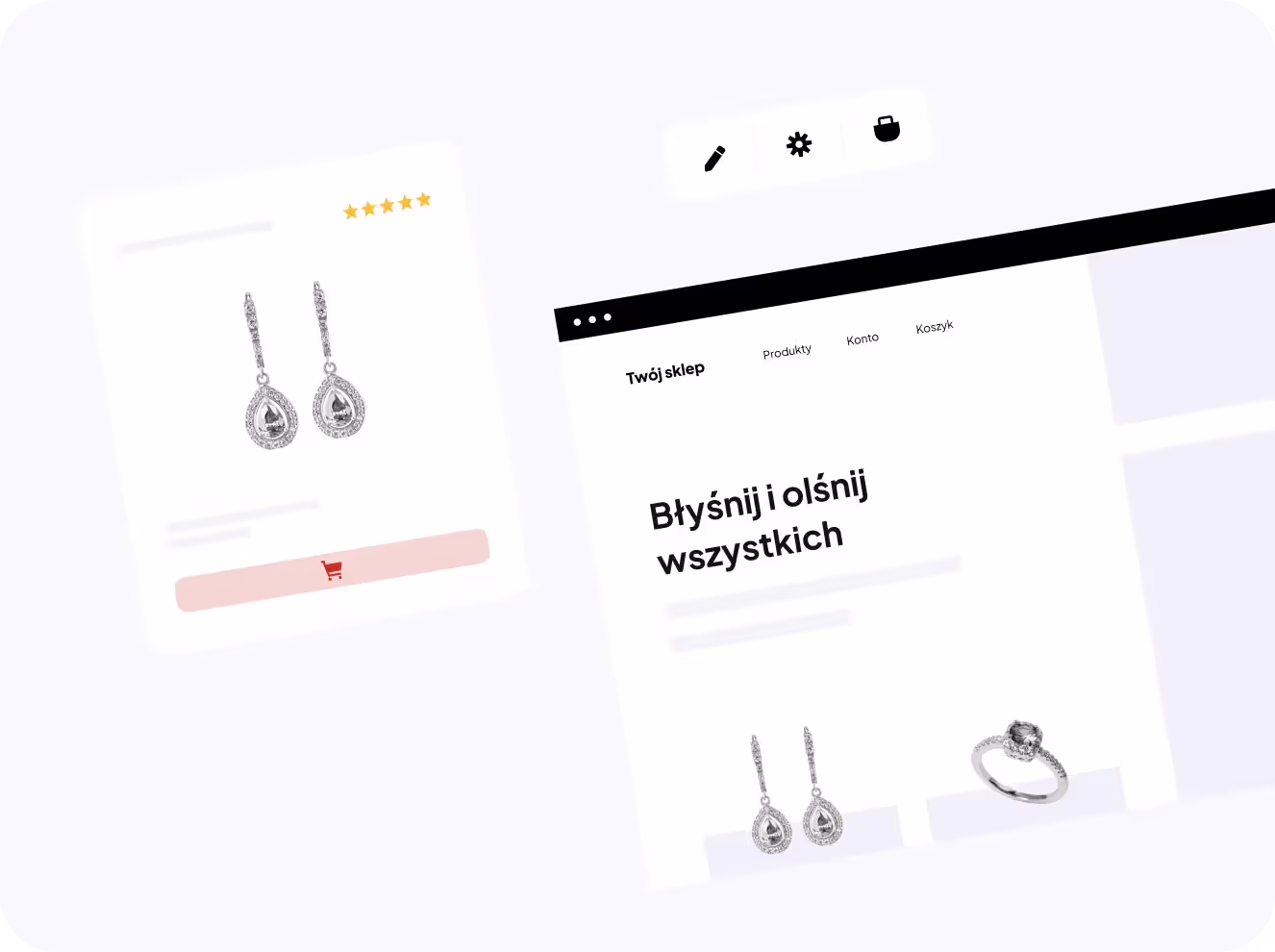 Wizualizacja przykładowego sklepu internetowego