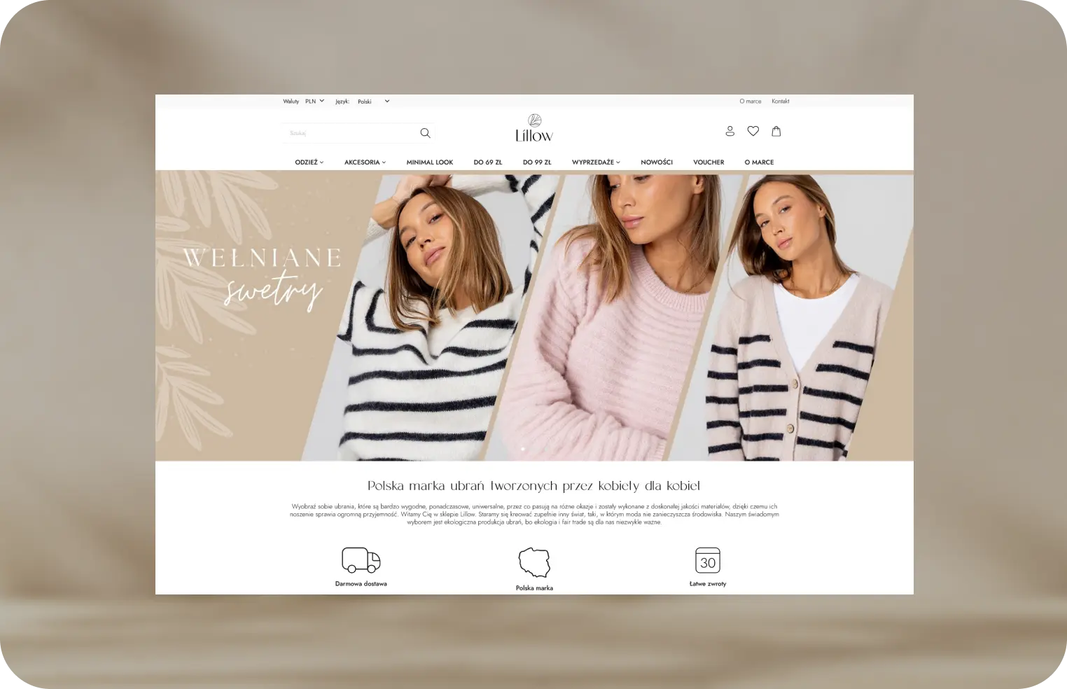 Wizualizacja sklepu Lillow