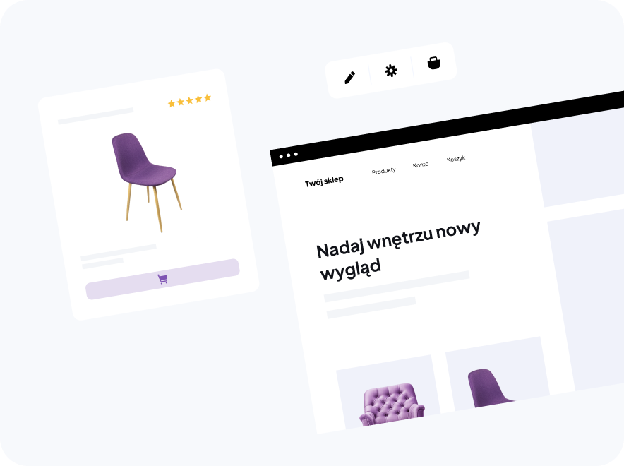 Wizualizacja przykładowego sklepu internetowego