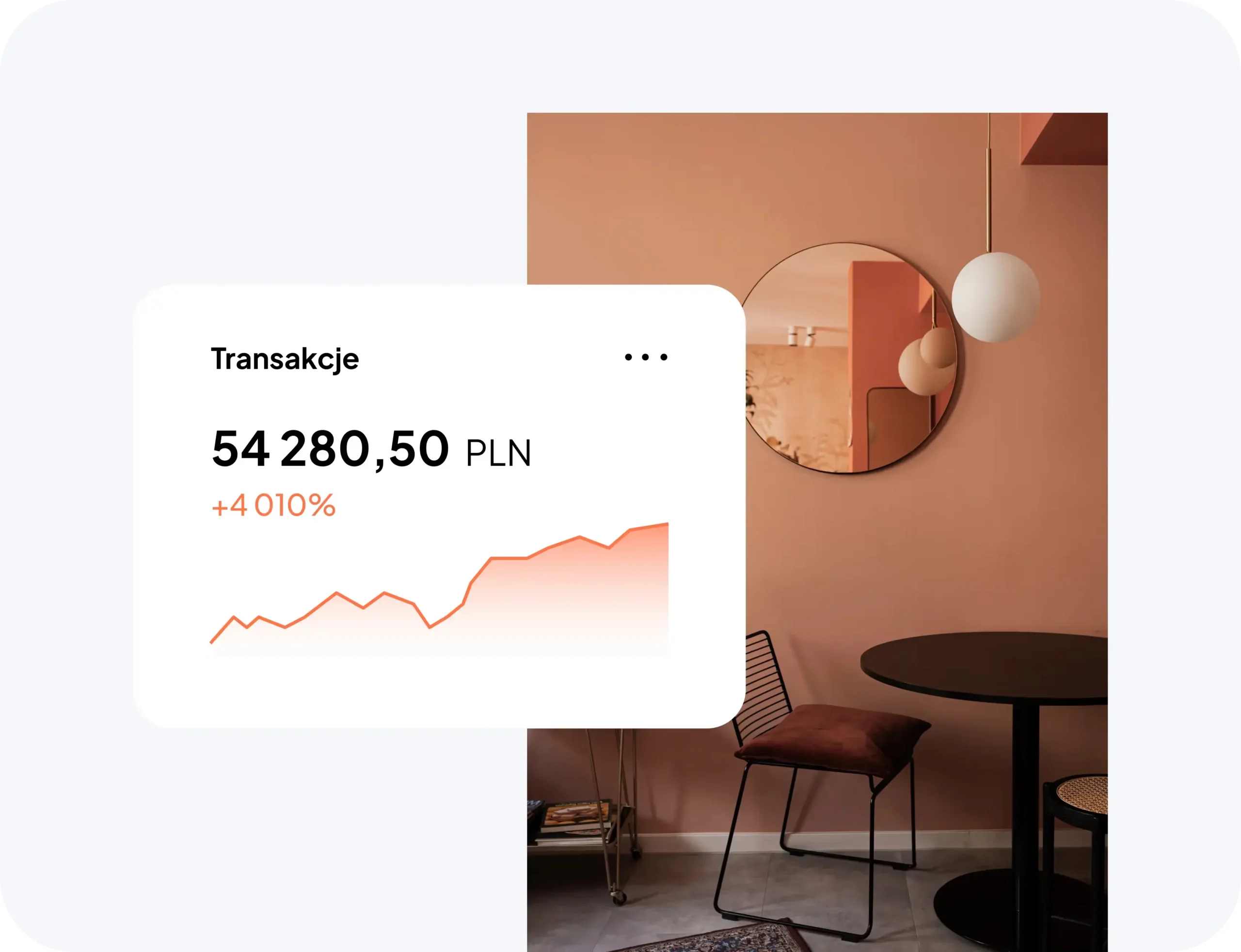 Przykładowa wizualizacja wyników SEO, gdzie widać wzrost na wykresie